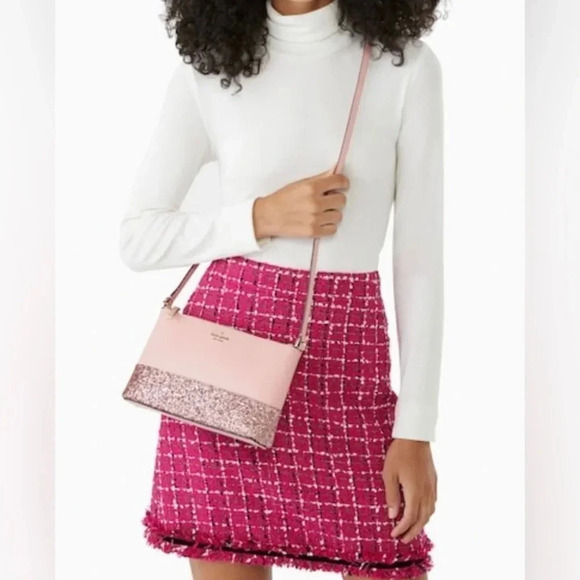 HOST PICK! NWT Kate Spade Flash Glitter Pink Crossbody - Picture 5 of 10